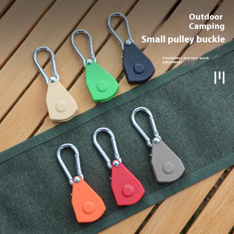 Adjustable Tent Rope Hanger Heavy Duty Ratchet Tie Down Strap With Reinforced Metal Gear For Camping Ratcheting Pulley System