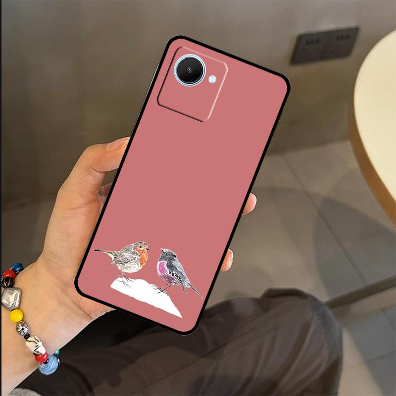 Robins Bird Case For Realme C71 C75 C55 C51 C53 C25 C63 C61 C65 C67 GT6 GT7 Pro 11 12 13 14 15 Pro Plus