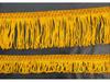 Frange Giallo Oro per Bandiere 5cm-9cm | Passamanerie per Abbigliamento | Accessori con Frange in Pizzo per Fai da Te