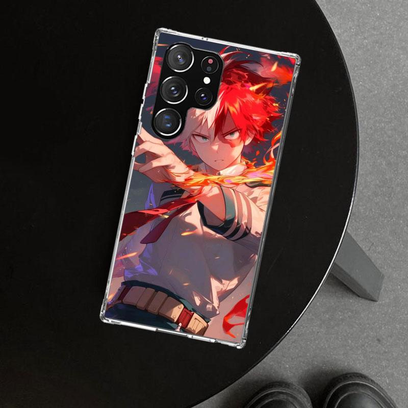 Todoroki Shoto MHA My Hero Phone Case Cover for Samsung Galaxy S26 S25 Edge S24 S23 Ultra S22 Plus S21 FE S20 + Art Customized F
