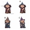 Resin Halloween Witch Sculpture Creative Garden Dwarf Figurine Gnome Statues  Children