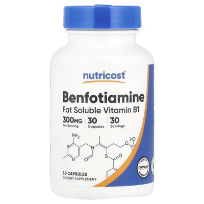 Benfotiamin, 300 mg, 30 kapslí