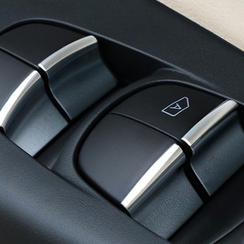 Car Window Glass Lift Button Trim Cover Sticker for X-Trail Qashqai