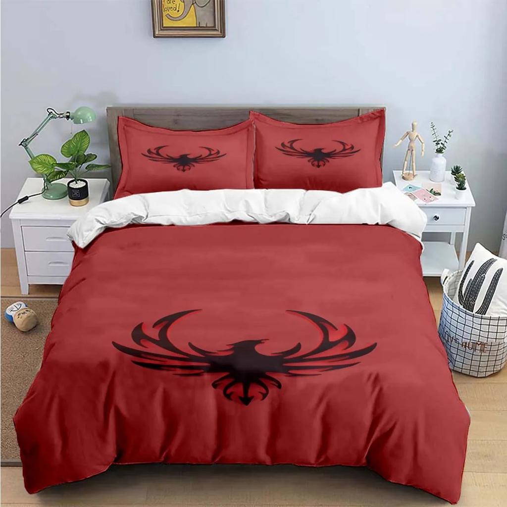 Fashion Popular Mythical Beast Phoenix Print Beding Sets Bed Suplies Set Soft Duvet Cover Bed Warm Comforter Set Beding Set High-End Premium Gift