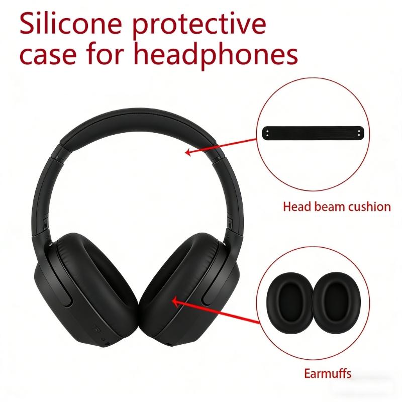 1 Paar Ohrpolster Ersatz-Ohrpolster Abdeckung Polster Memory-Schaum Abdeckung für H9 II Bluetooth-kompatibles Kopfhörer-Zubehör