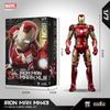 Original LED FondJoy Iron Man MK42 MK43 MK46 MK1 MK2 MK3 MK4 DIY Toys Action Figure Tony Stark Collection Anime Model Kids Gift