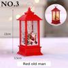Christmas Lantern Light Santa Snowman LED Light Retro Candlestick Wind Lamp 2024 Navidad Xmas Tree Decor Xmas New Year Kid Gifts