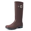 Waterproof Rain Boots Women Adult High Tube Buckle Long Tube Water Shoes Autumn