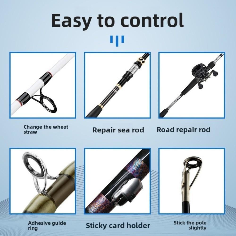 50ml Fishing Rod Glue Transparent AB Glue Repair Solution Epoxy Resin  Guide Rings Repair