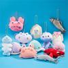Oysters Octopus Crayfish Marine Creatures Stuffed Toy Keychain Backpack Decor