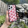 Wildflower 3D Girl Cherry Sweetheart for iPhone 16 15 14 13 12 17 Pro Max 16 Plus 15 WF Nara Smith x Happy Part Cartoon Cover
