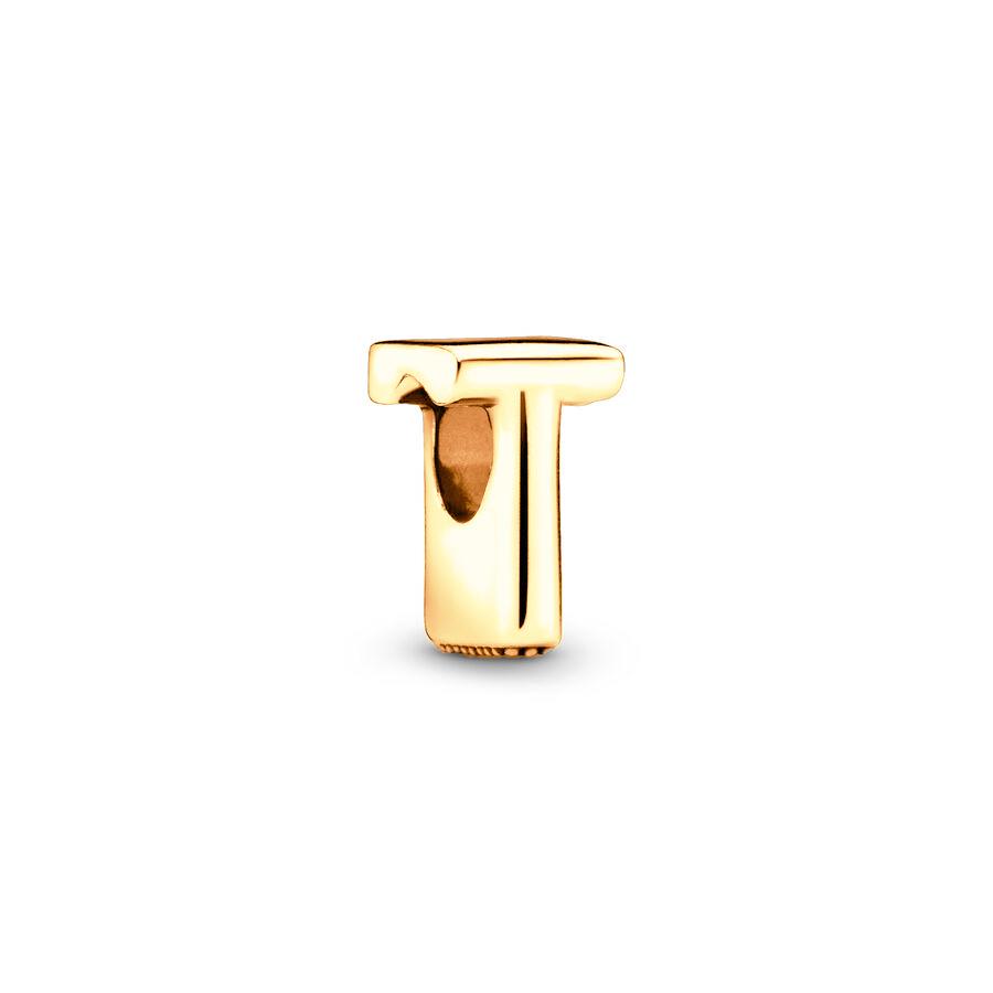 Sparking Gold Plated 26A-Z Letter Charm Beads Dangle Fit Genuine Copper Design Snake Arm Bracelet Necklace Bead For DIY Style Jewelry Women Gift