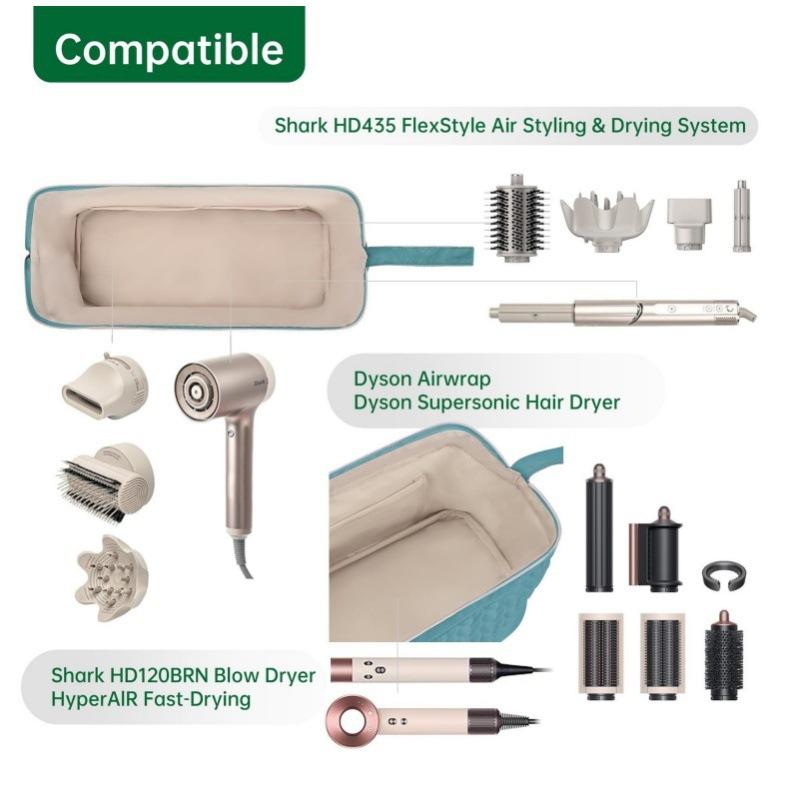 Portable Hair Dryer Storage Bag Multi-functional Curling Iron Storage Bags Hair dryer Components Storage Bag Makeup Organizer