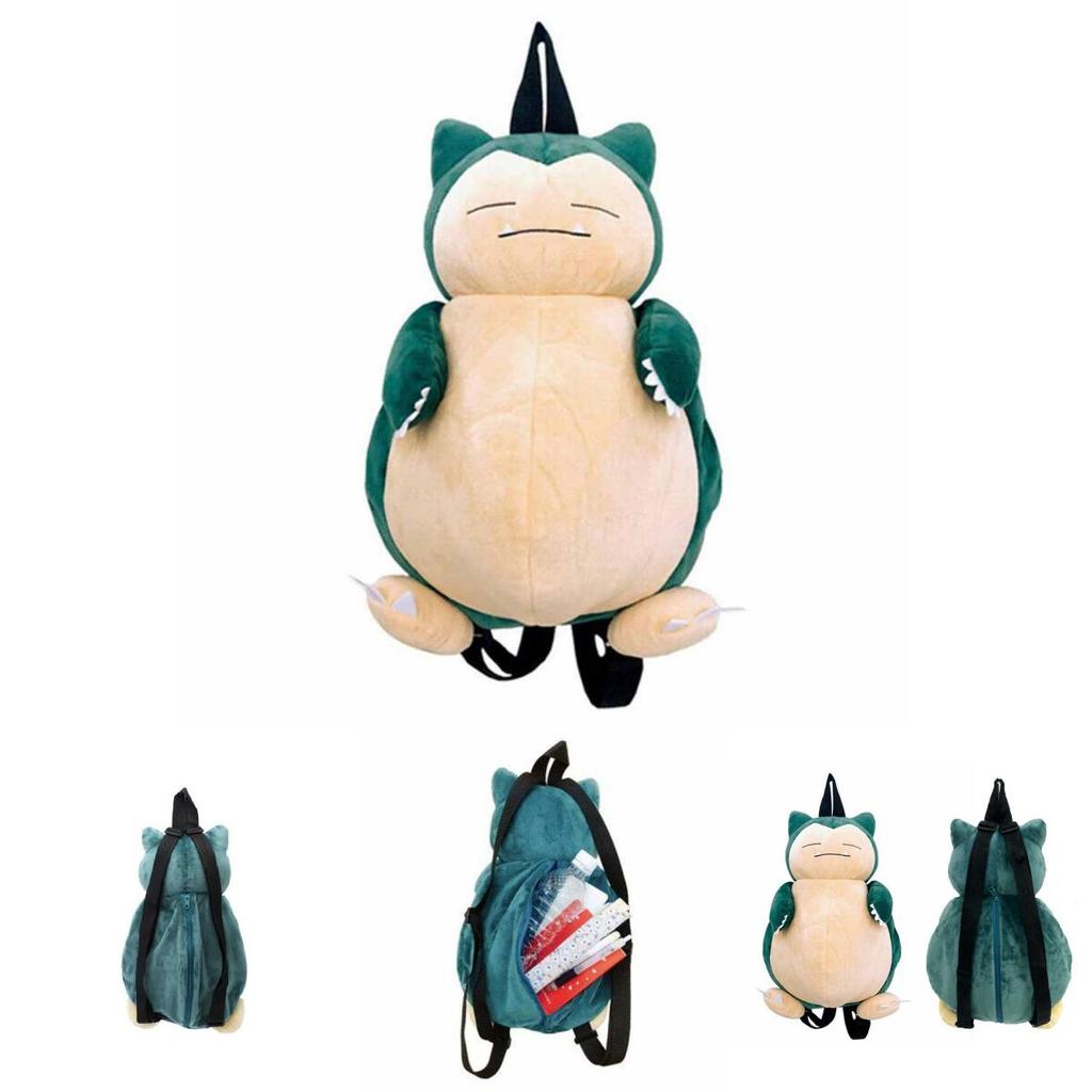 Roztomilý batoh s Pokémony Kabigonem pro děti, plyšová taška Snorlax