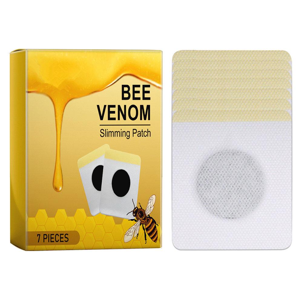 7/10Pcs Bee Venom Patches Fat Burning Anti-Swelling Slimming Patch Venom Lymphatic Drainage Patches for Men Women Body Shaping