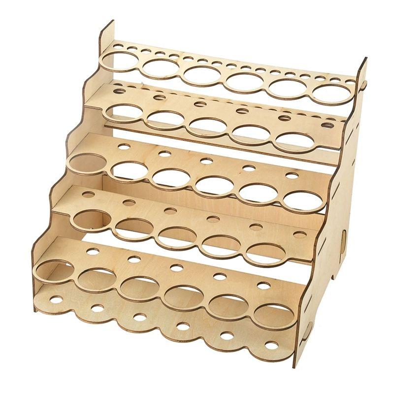 

M-Modern-Model Paint Organizer Simple Multi-Layer Delicate Convenient Paints Holder DIY Pigments Shelf With Multiple Slots