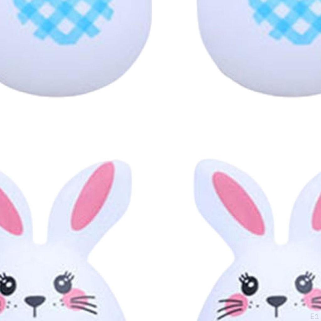 6 Pieces Easter Colorful Eggs Basket Filler Reusable Lightweight Party Decor Ornament for