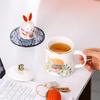 Jade Rabbit Auspicious Ceramic Office Tea Cup Gift Set