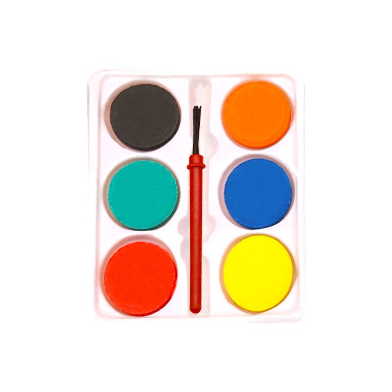 Children's 6-Color Solid Watercolor Gouache Set