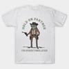 Asian Size Cotton Unisex Tshirt Print T-shirt Hold On Partner I'M Overstimulated Frog T-shirt No-Cut Print Regular Fit