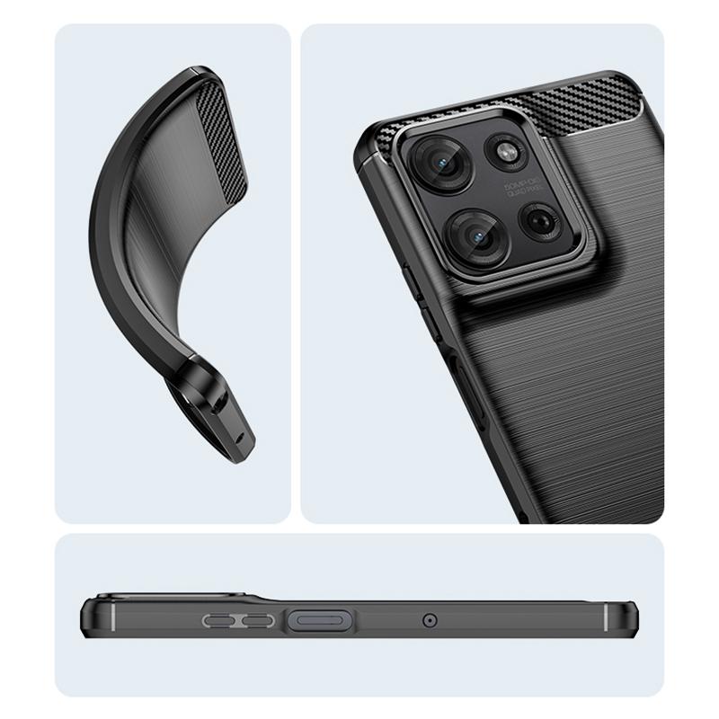 Pro Motorola Moto G75 Pouzdro Motorola Moto G75 Cover Funda Shockproof Kartáčovaný TPU Protector Telefon Zadní kryt pro Motorola Moto G75