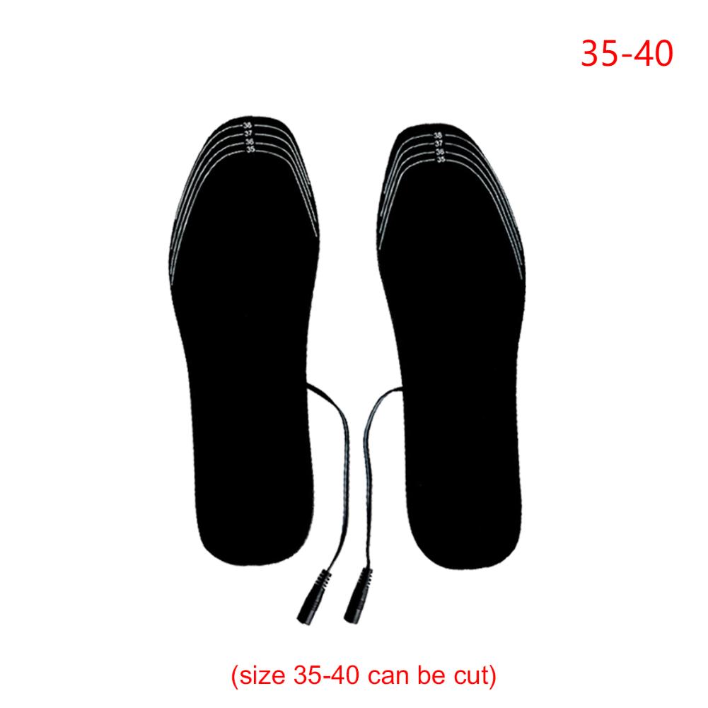 Winter Unisex Electric Foot Warmer USB Heated Shoe Insoles Electric Foot Outdoor Sports Thermal Shoe Pads Mat Accessories