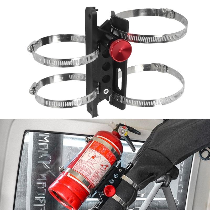 Vehicle Fire Extinguishers Holder Mount Bracket Fixing Device for ATVs UTV Models Quick Release Design