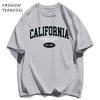 Golocn State California Est Men TShirts Casual Cotton TShirt ONeck AllMatch Clothing Unisex Loose Summer Basics Sportswear