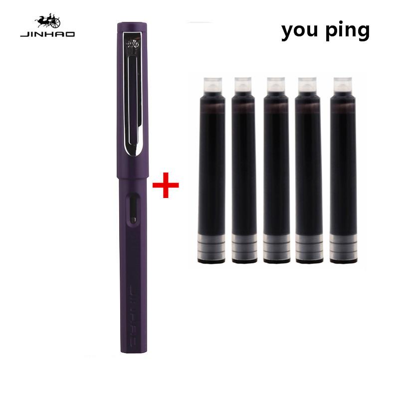 New Jinhao Transparent Colour Business Office Fountain Pen Student School Stationery Supplies