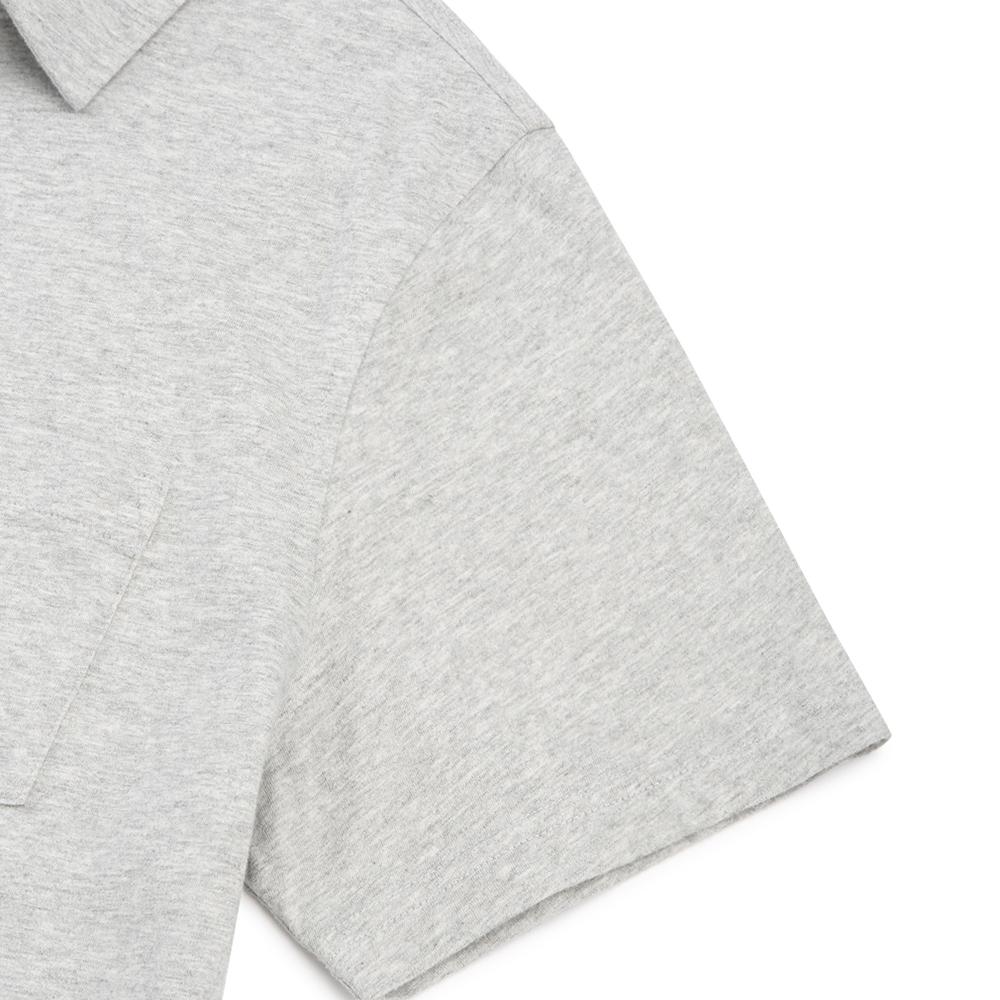 BROOKS BROTHERS Cotton Jersey Solid Pocket Polo Shirt (Grey) (Bbntmf5955Wem)
