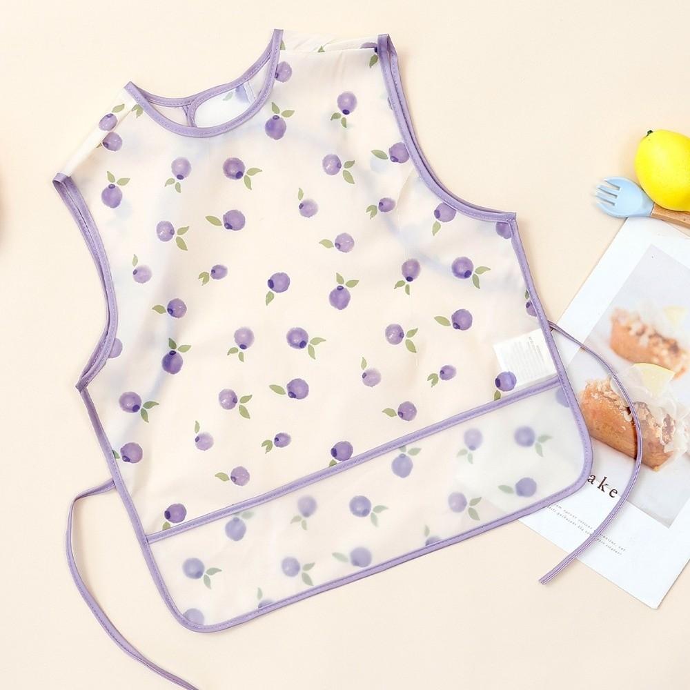 Waterproof Toddler Eating Apron Sleeveless Design Kids Smock Bib Baby Feeding Bib For Infant Girls