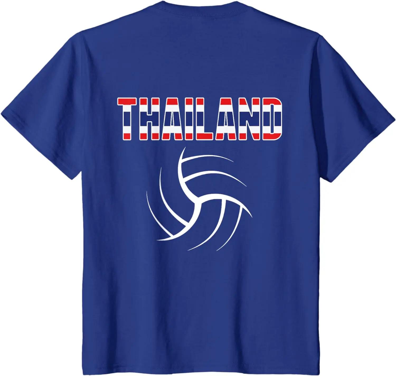 

Thailand Volleyball Fans Thai Flag Sport Lovers TShirt for Unisex Women All Seasons Unisex Clothing Lightweight Machine Washable S