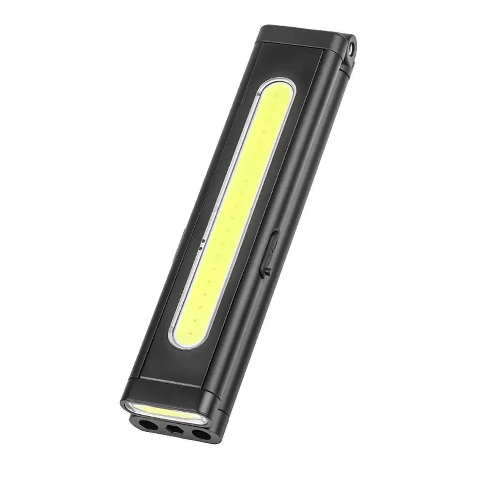 Mini LED Flashlight USB-C Rechargeable with Ruler, Work Tool Multi-Source Magnetic Hidden Screwdriver Kit, Light O5G3