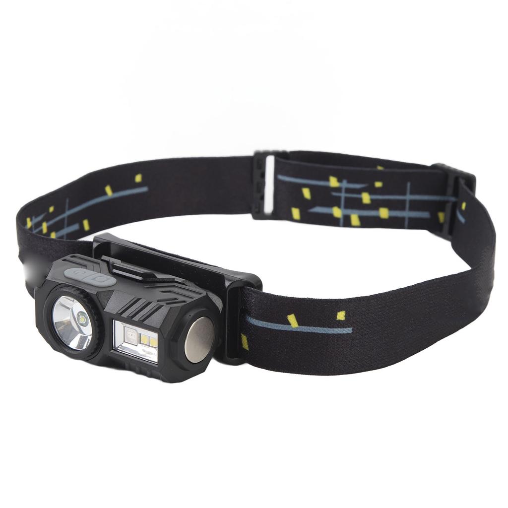 Φακός Κεφαλής LED Μαγνητικός Πολλαπλών Πηγών Φωτός Αισθητήρας Κίνησης Επαναφορτιζόμενος Ελαφρύς Κλιπ για Καπέλο LED