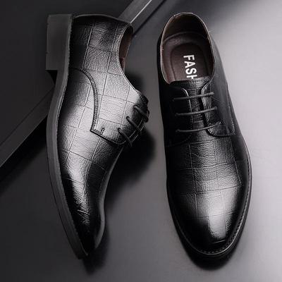 Men's Leather Shoes Business Casual Dress Shoes Gentleman Handsome Party Wedding Shoes