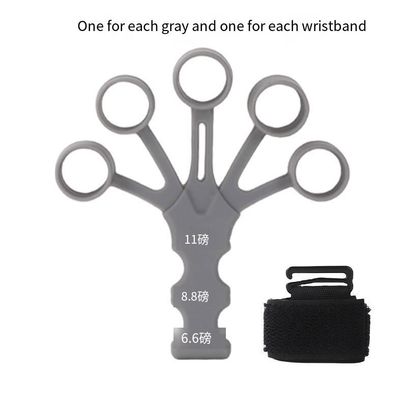 

Захват для пальцев Тренажер для пальцев Гитарный тренажер для пальцев 6 уровней устойчивости Восстановление Физические инструменты Усилитель рук для пациента серый