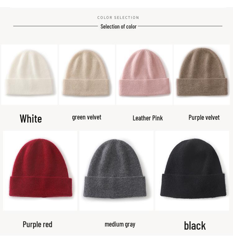 2025 Herbst/Winter Damen- & Unisex 100% Reiner Kaschmir Beanie - Warme, modische und vielseitige Mütze