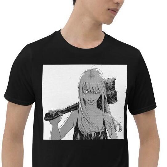 

Аниме Девушка Топор Убийца Ужас Жуткая Унисекс Футболка с Коротким Рукавом S