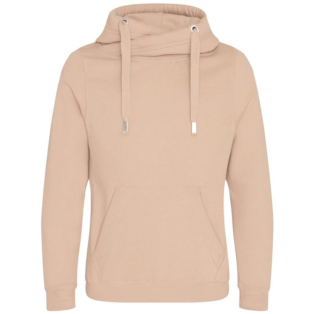 Awdis Unisex mikina s kapucí pro dospělé s překříženým výstřihem