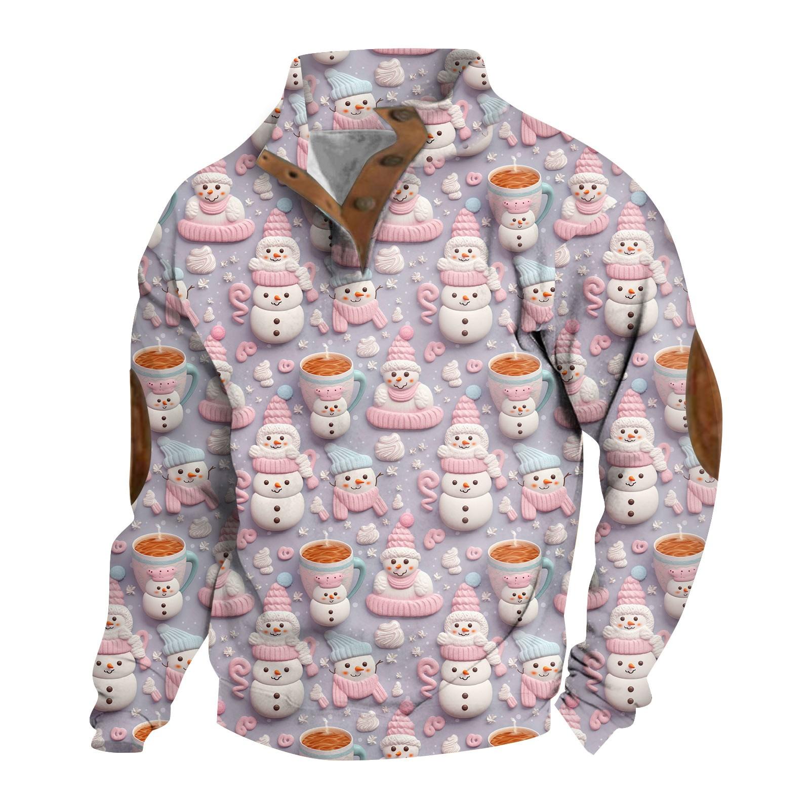 

Весна та чоловічий світшот зі стоячим коміром - це повсякденні светри для активного відпочинку XXXL