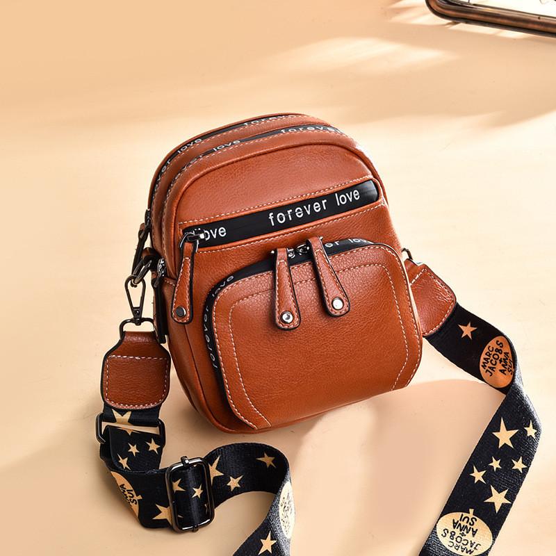 Stylish Mini Round Pu Shoulder Bag For Women In Black Gray Pink Coffee Red And Yellow