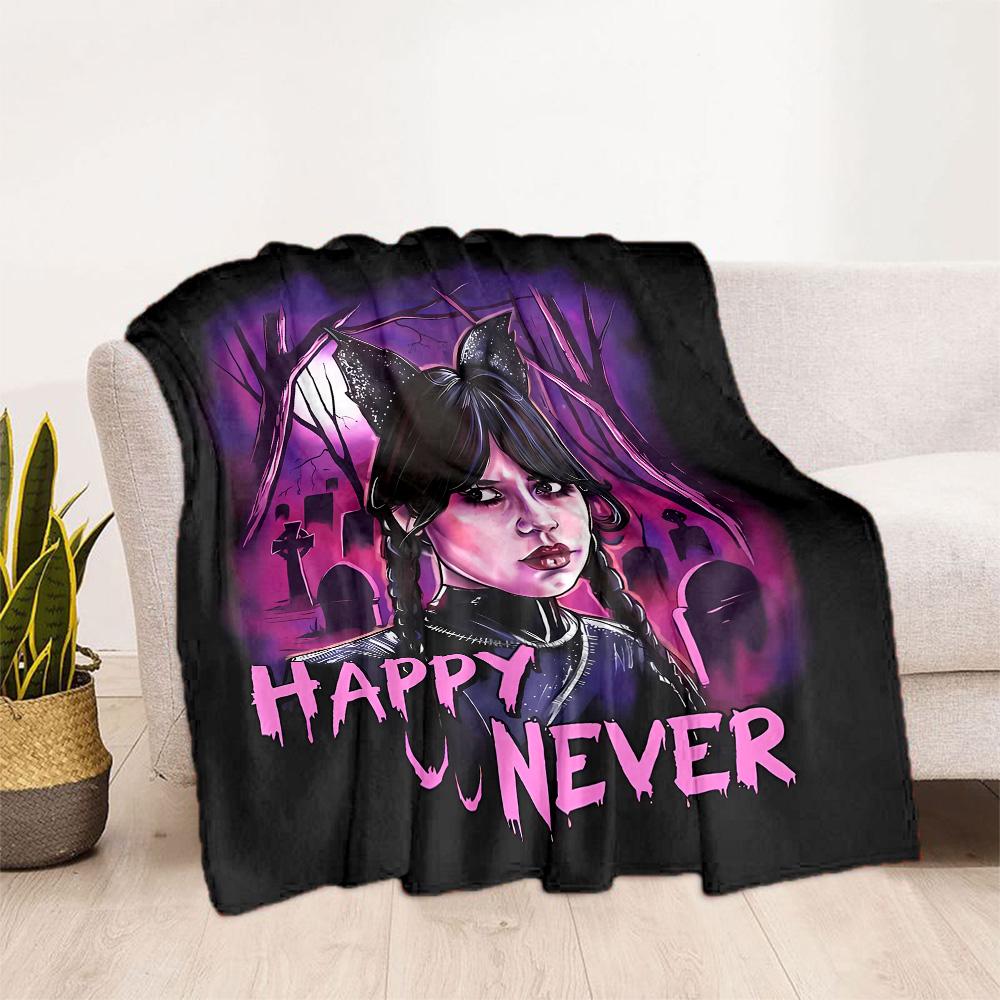 Wednesday Addams Clockwork Blanket Suitable for sofas,travel, living rooms also a good gift for friends and family Suitable for all seasons.