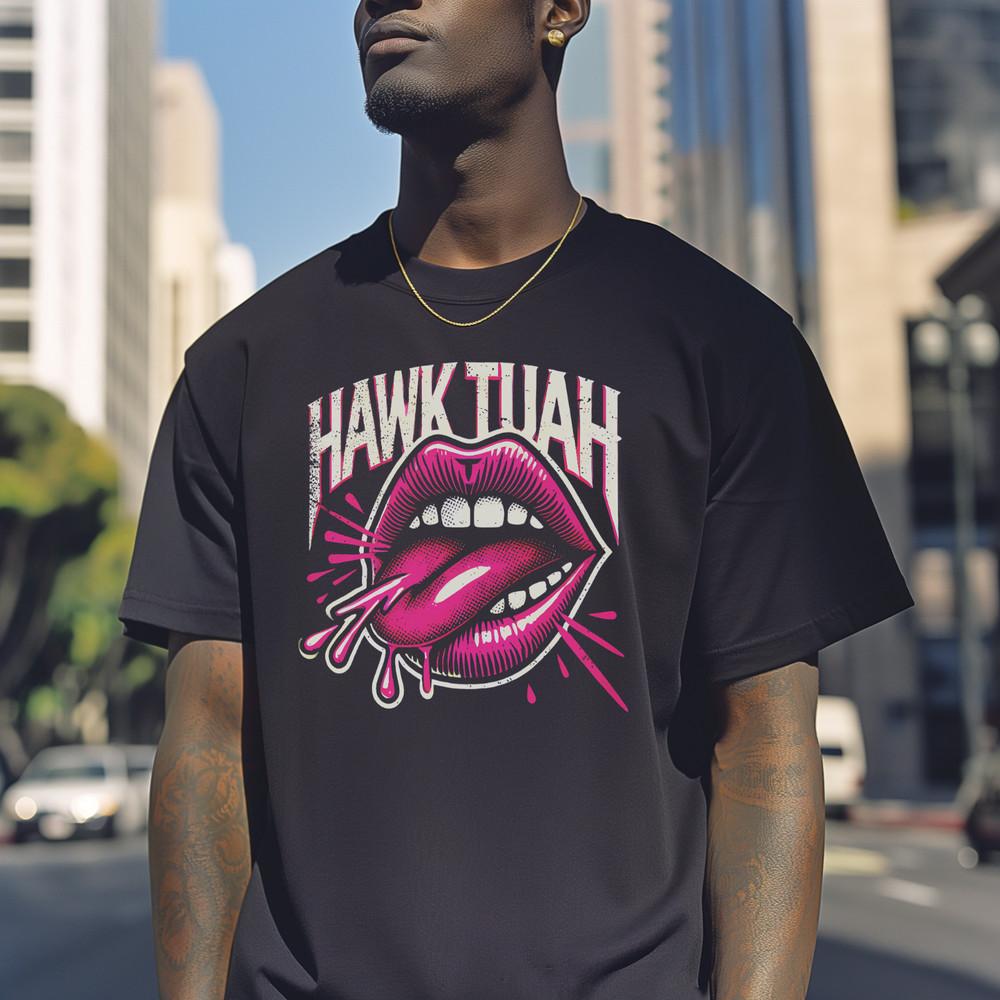 

Hawk Tuah Tshirt Spit On That Thang Internet Meme Apparel Unisex T-Shirt M
