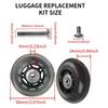PU Roller Skate Wheels Suitcase Screw Replacement Wheels For Furniture And Inline Skate Repair Accessory Caster