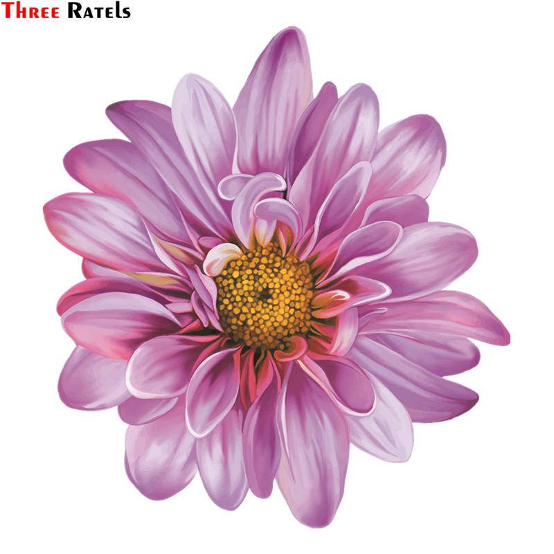 

Три Ratels FC188 Декоративные 3D для Моны Лизы Фиолетовый цветок Автомобиль наклейка DIY на чемодан Багаж Ноутбук Велосипед Скейтборд