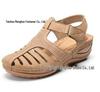 Women's 2020 Wedge Sandals - European & American Style, Casual, Large Size, Solid Color Stitching