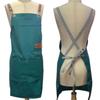 Waterproof Cross-Back Canvas Apron: Oil-Proof, Dirt-Resistant Kitchen & Catering Workwear