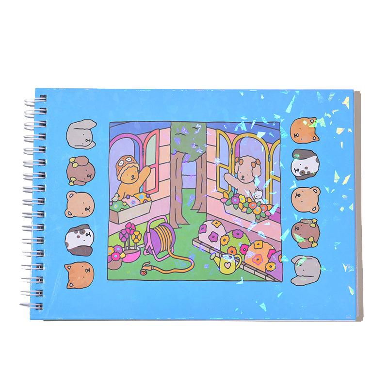 Creative Interesting Coloring Book Kids Cute Animal Theme Graffiti Painting Book Bobbie Goods Coloring Book