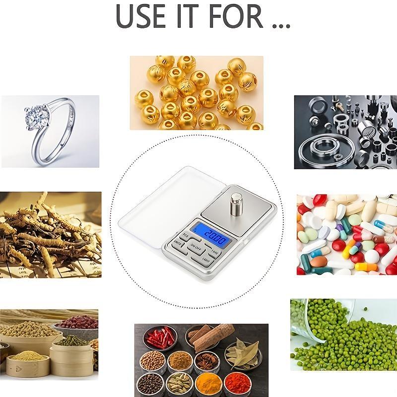 Mini digitale weegschaal Elektronische tas met hoge precisie en achtergrondverlichting