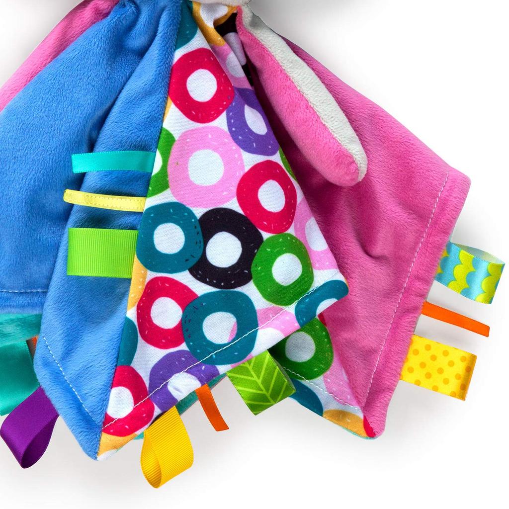 Kids II Japan Bright Starts Cuddle Tags Blankie Elephant & (10213-02)